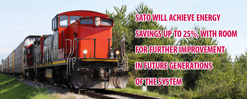 SATO will achieve energy savings up to 25%, with room for further improvement in future generations of the system
